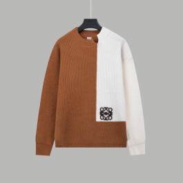 [S~XL]로에베 배색 아나그램 니트 스웨터 2color
