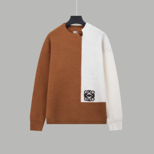 [S~XL]로에베 배색 아나그램 니트 스웨터 2color
